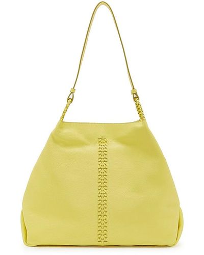 Vince Camuto Gavyn Leather Shoulder Bag - Yellow