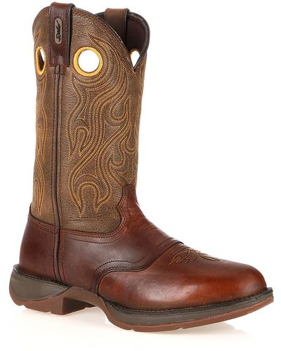 Durango Rebel Saddle Cowboy Boot - Brown