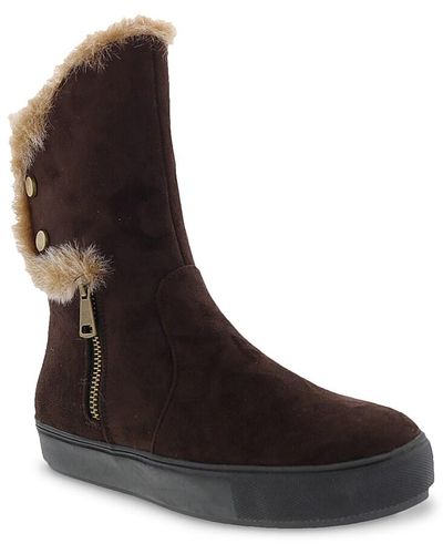 Bellini Furry Snow Boot - Brown