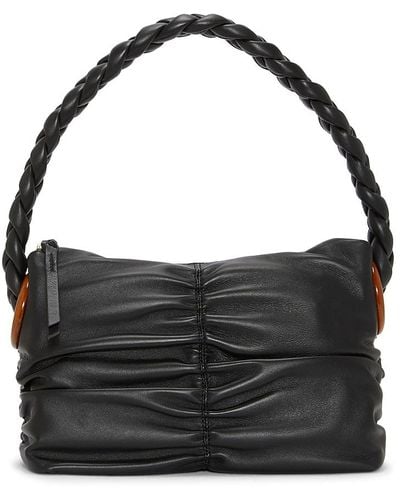 Vince Camuto Mirna Leather Shoulder Bag - Black