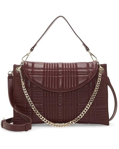Vince Camuto Barb Leather Crossbody Bag - Brown