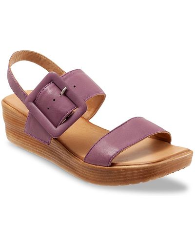 BUENO Marcia Wedge Sandal - Purple