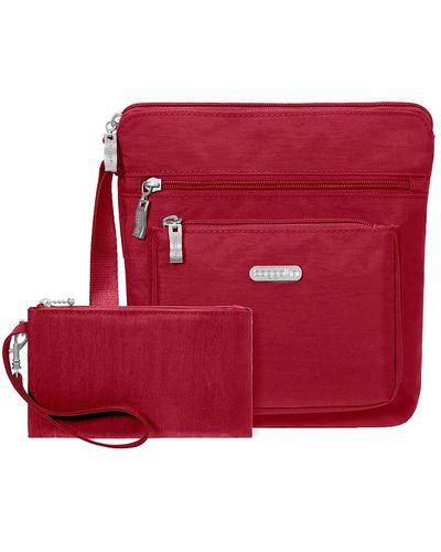 Baggallini Pocket Crossbody Bag - Red