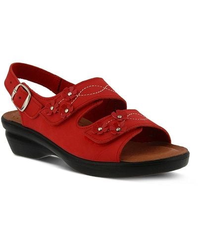Flexus by Spring Step Ceri Wedge Sandal - Red