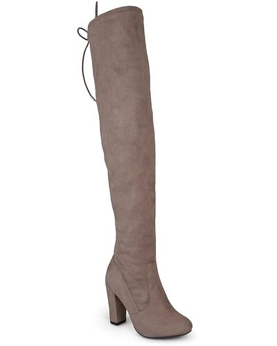 Journee Collection Maya Wide Calf Over-the-knee Boot - Black