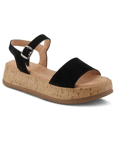 Spring Step Caballa Platform Sandal - Black