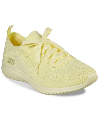 Skechers Ultra Flex- Pastel Party Sneakers - Yellow