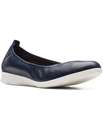 Clarks Jenette Ease Flat - Blue