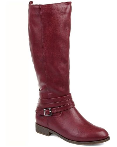 Journee Collection Ivie Riding Boot - Red
