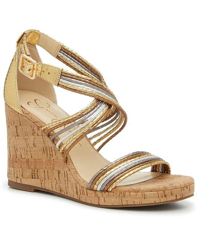 Jessica Simpson Elyzara Wedge Sandal - Metallic