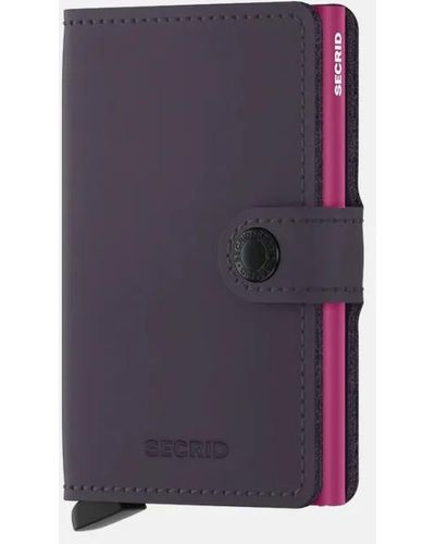 Secrid Miniwallet Pasjeshouder Matte Purple-fuchsia - Paars