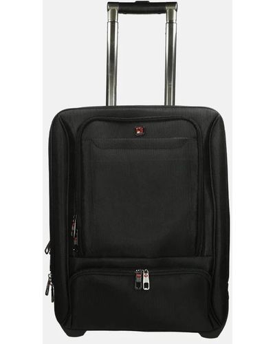 Enrico Benetti Frankfurt Handbagage Koffer 17 Inch - Zwart