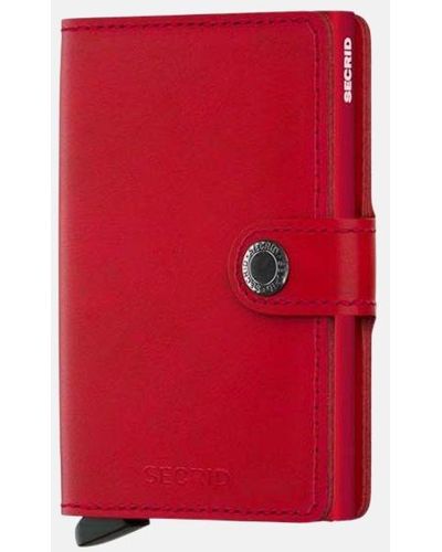 Secrid Miniwallet Pasjeshouder Original Red-red - Rood
