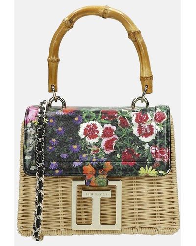 Ted Baker Jaysisa Handtas Bloemen Black - Zwart