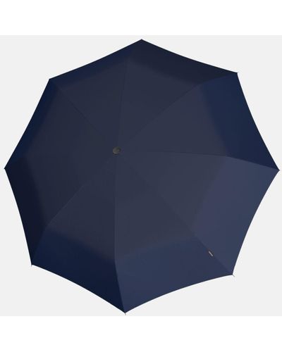 Knirps Duomatic Opvouwbare Paraplu M - Blauw