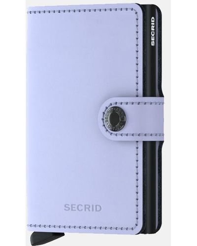 Secrid Miniwallet Pasjeshouder Matte Lilac-black - Meerkleurig