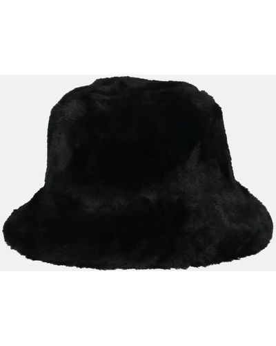 Ted Baker Prinnia Bucket Hat Faux Fur Muts/pet Black - Zwart