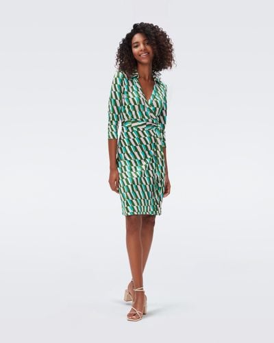 Green Wrap Dresses for Women - Up to 83% off | Lyst