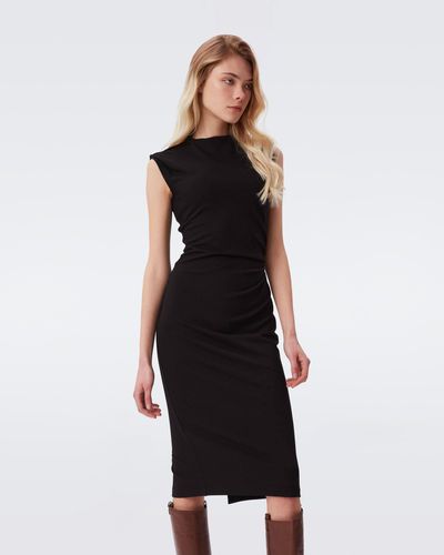 Diane von Furstenberg Darrius Sleeveless Jersey Dress By Diane Von Furstenberg - Black