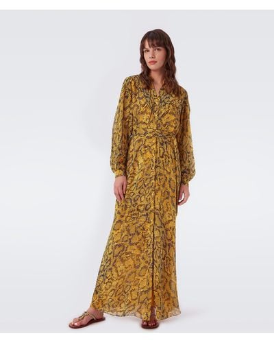 Diane von Furstenberg Carter Chiffon Maxi Dress By Diane Von Furstenberg - Multicolor