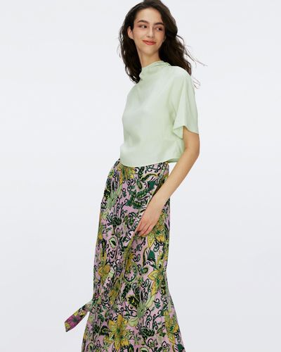 Diane von Furstenberg Krisa Reversible Skirt By Diane Von Furstenberg - Green