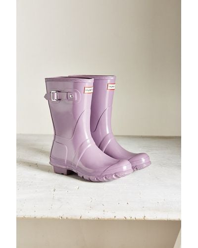 Magenta hunter boots sales