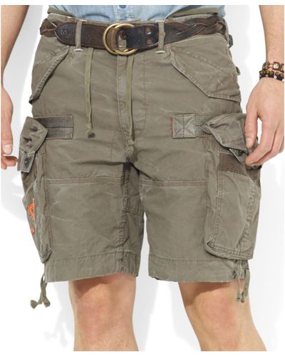 Ralph Lauren Polo Big and Tall Cargo Shorts - Natural
