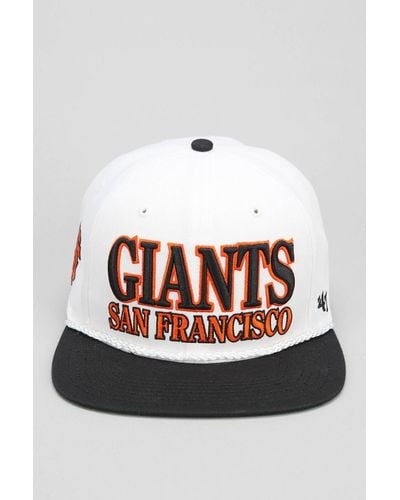 '47 47 Brand Tasty Rope San Francisco Giants Strapback Hat - Black