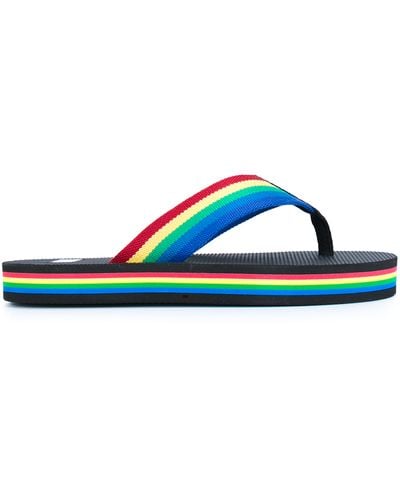 Saint Laurent Rainbow Flip-flops - Black
