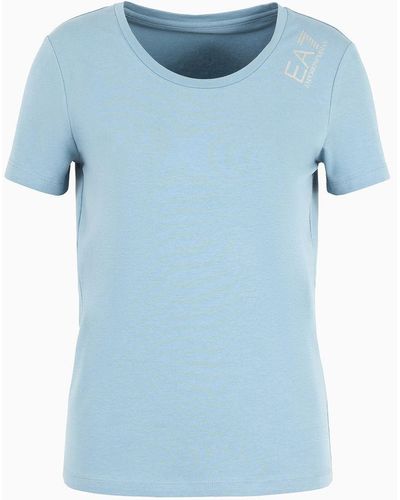 EA7 T-shirt Core Lady In Cotone Stretch - Blu