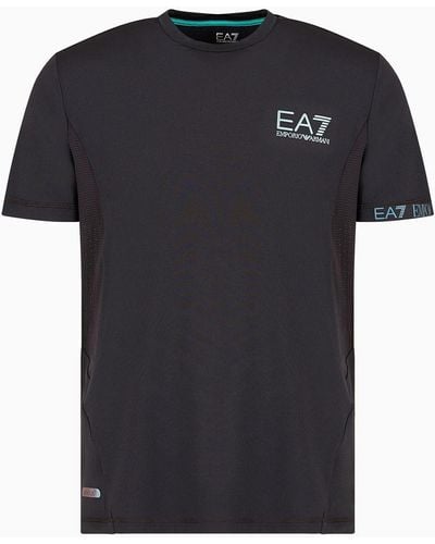 EA7 Dynamic Athlete T-shirt In Ventus7 Technical Fabric - Black