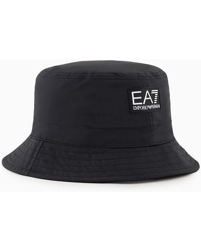EA7 Asv Recycled Fabric Cloche Hat - Black