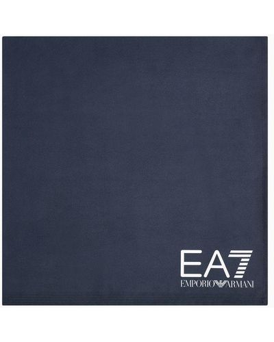 EA7 Water Sports Microfibre Beach Towel - Blue