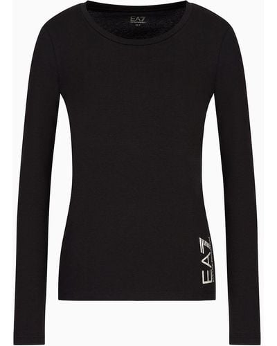 EA7 Core Lady Long-sleeved T-shirt - Black