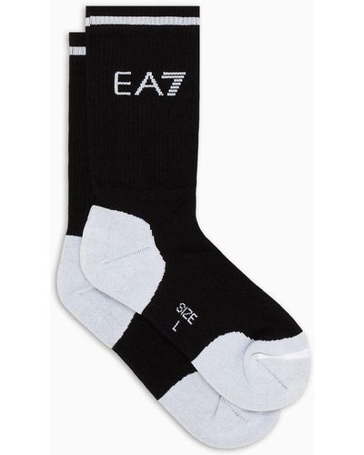 EA7 Tennis Pro Socken Aus Baumwollmischung - Schwarz