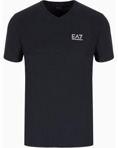 EA7 Core Identity Stretch Cotton-jersey T-shirt - Multicolour