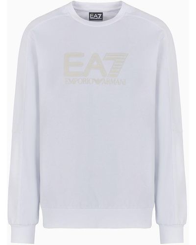 EA7 Sweatshirts Ohne Kapuze - Weiß