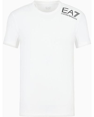 EA7 T-shirt Dynamic Athlete In Tessuto Tecnico Vigor7 - Bianco