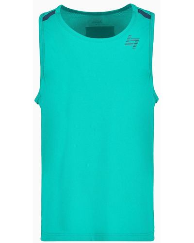 EA7 Dynamic Athlete Tank Top In Ventus7 Technical Fabric - Green