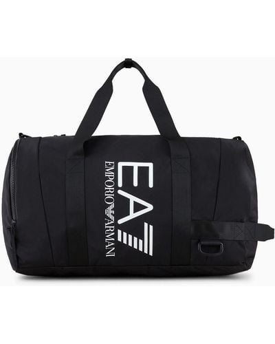 EA7 Duffel Bag With Oversized Logo - Black