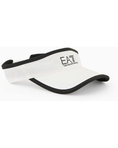 EA7 Tennis Pro Cotton Visor - White