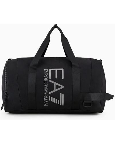 EA7 Duffel Bag With Oversized Logo - Black