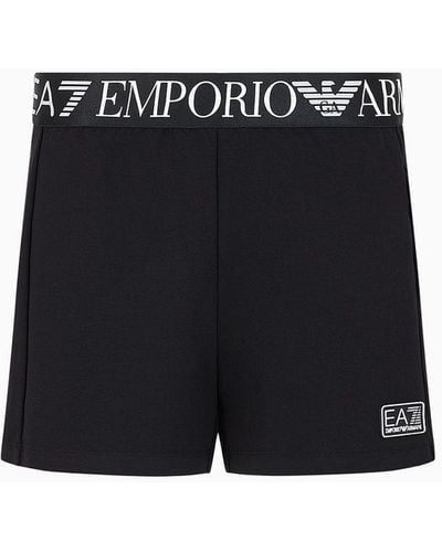 EA7 Asv Dynamic Athlete Shorts Aus "natural ventus7"-funktionsgewebe - Schwarz
