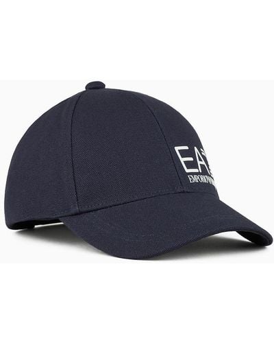 EA7 Fundamental Sporty Baseball Cap - Blue
