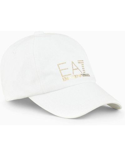EA7 Cappello Da Baseball Con Logo - Bianco