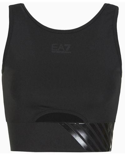 EA7 Dynamic Athlete Top Aus Vigor7-funktionsgewebe - Schwarz