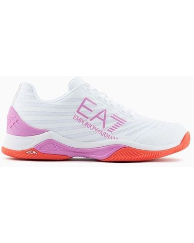 EA7 Tennis Tech Clay Sneakers - White