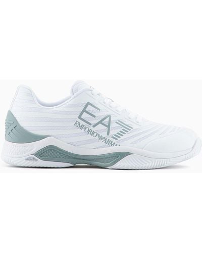 EA7 Tennis Tech Clay Sneakers - White