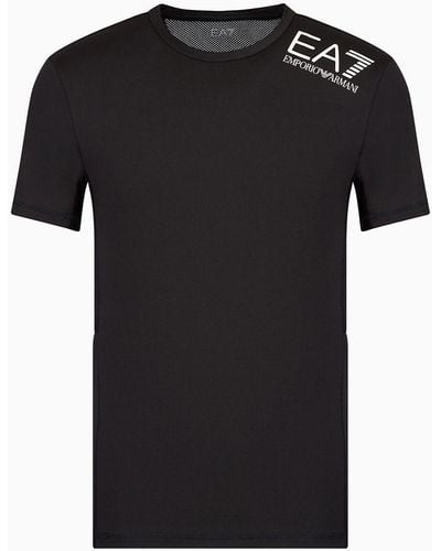 EA7 Dynamic Athlete T-shirt Aus Vigor7-funktionsgewebe - Schwarz