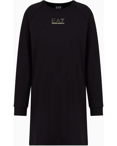 EA7 Viscose-blend Evolution Dress - Black